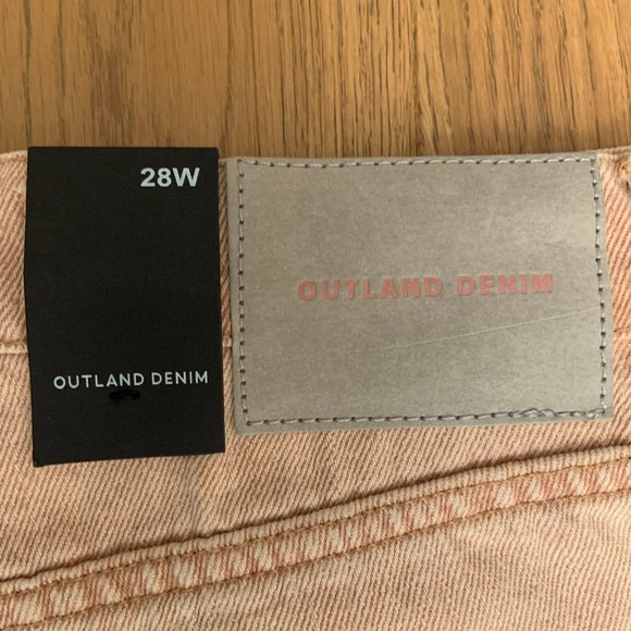 Women's Outland Denim Organic Cotton Dia Jean Shorts in Peachy Keen Size 28 - Picture 4 of 14